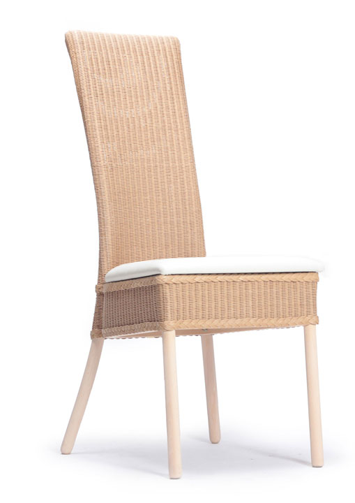 Lloyd Loom Cranford Dining Chair with upholstered fabric seat TC030F