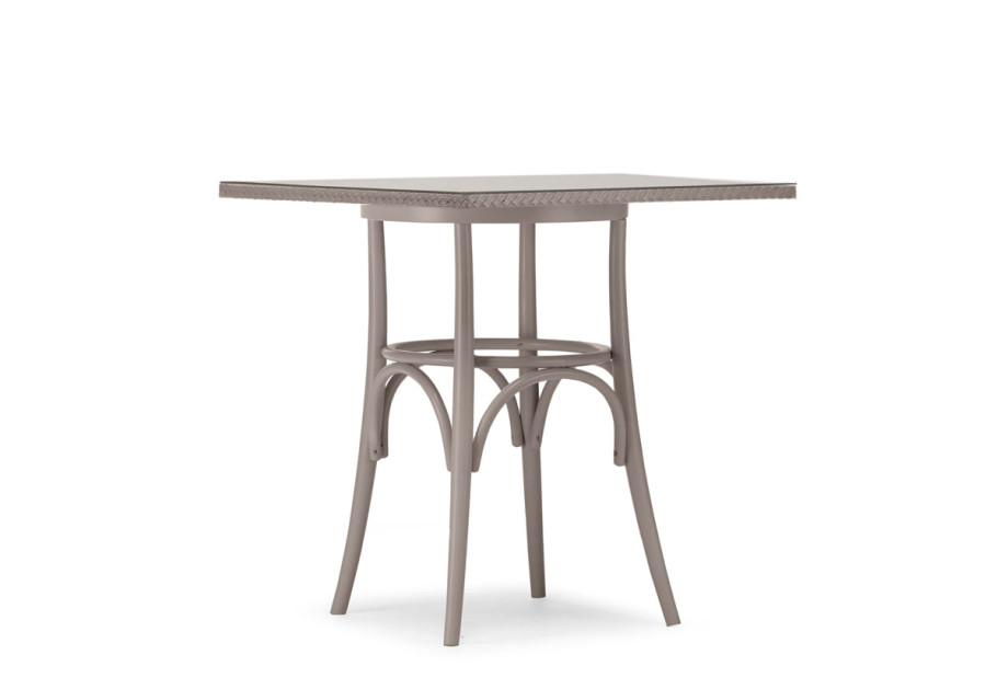 Lloyd Loom Bistro-Square-Table-Weave-Glass-TT011G