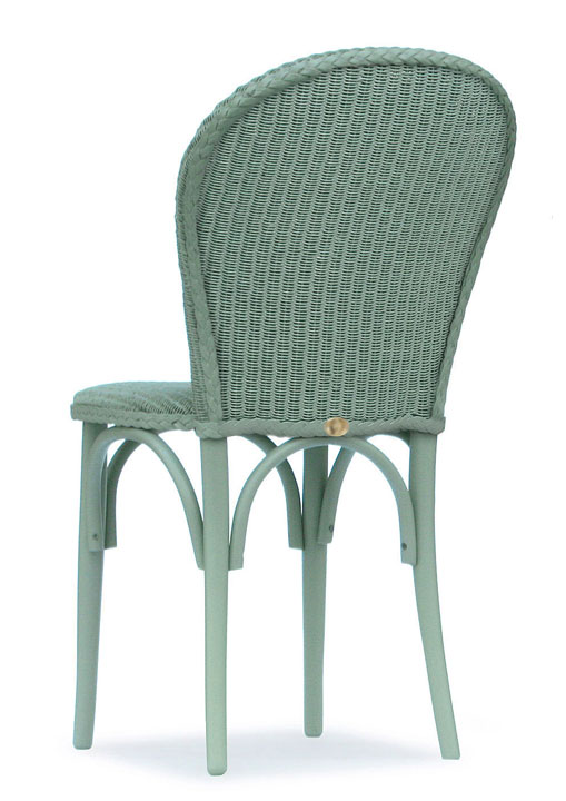 Lloyd Loom Bistro Chair with padded weave seat and double weave back TC051
