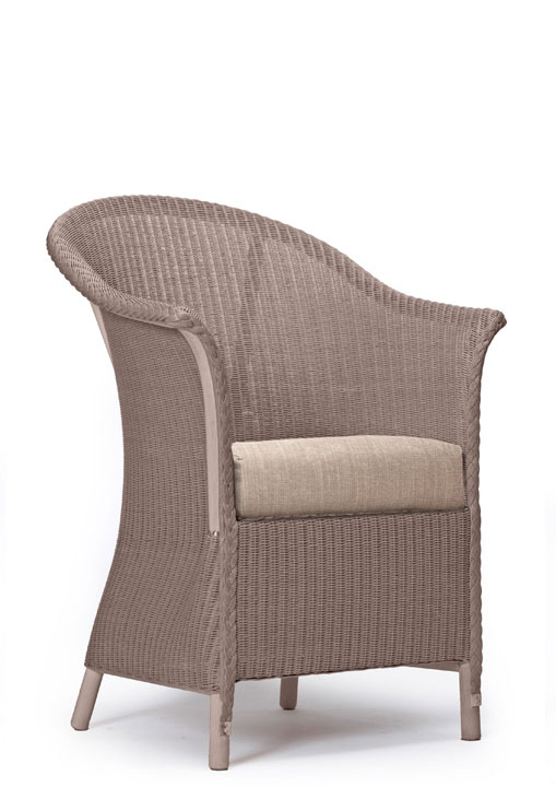 Lloyd Loom Fairbank Slim Armchair with upholstered drop-in cushion TA002D