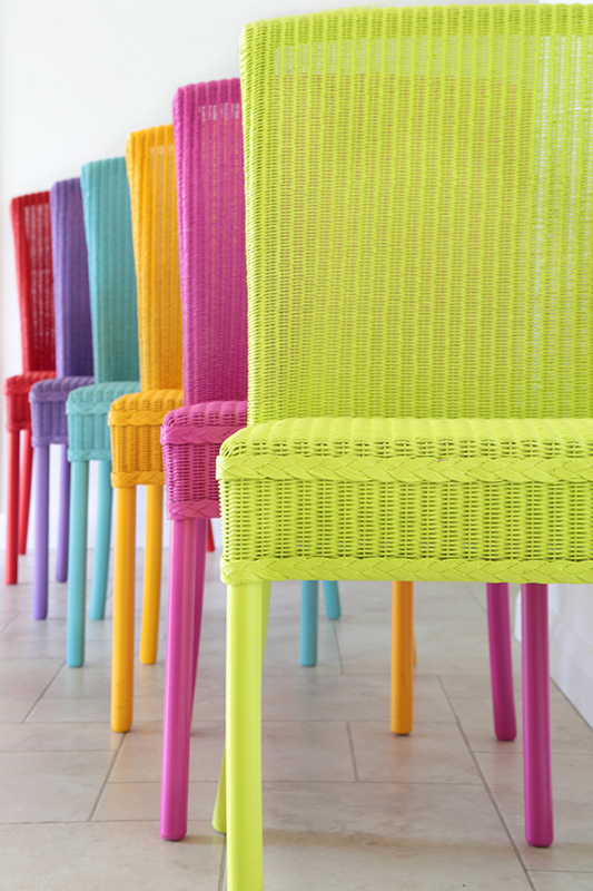 LLoyd Loom coloured chairs Contract Services